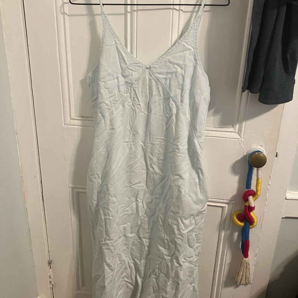 Light Blue Spaghetti Strap Dress